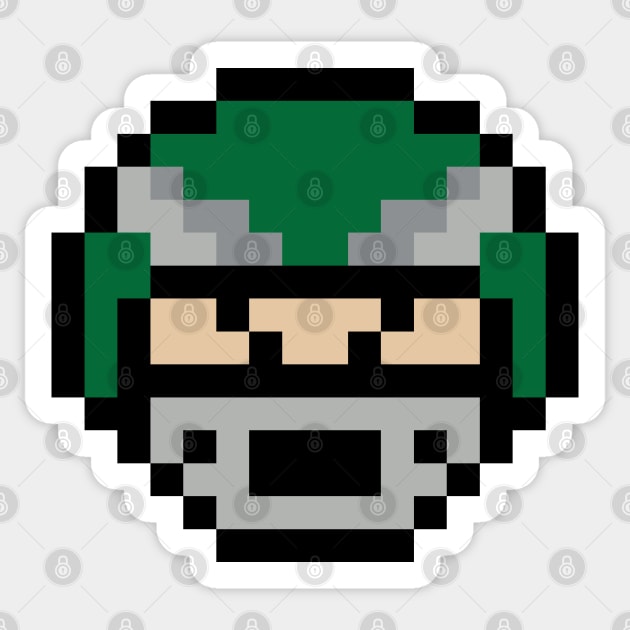 8-Bit Helmet - Philadelphia Sticker by The Pixel League